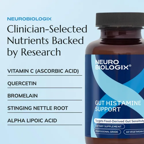 Vista 4 de Neurobiologix Suplemento de histamina intestinal, NAC y quercetina, 60
