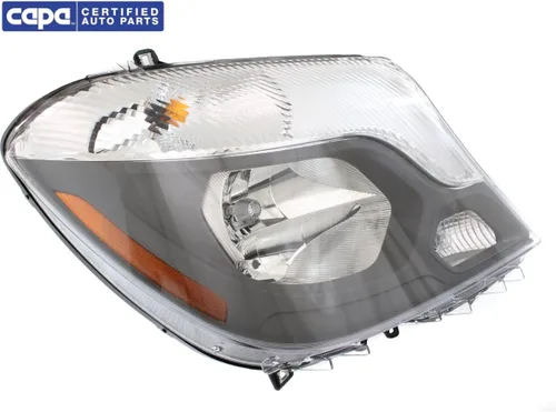 Vista 4 de Faro delantero del pasajero para Mercedes Benz Sprinter 2500 2014-2018 lente transparente halógena