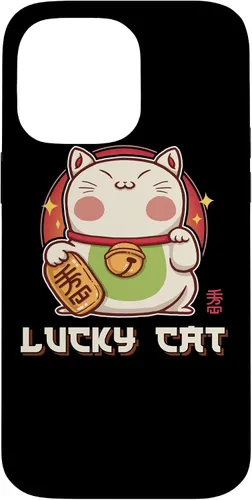 Vista 21 de Funda para iPhone 16 Maneki Neko Waving Cat Lucky Feline Lucky Kawaii Anime