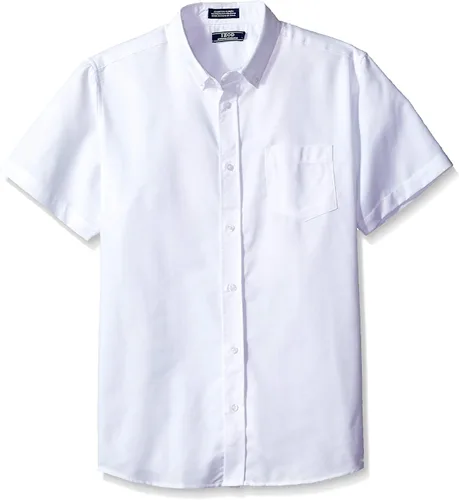 Vista 2 de IZOD Camisa Oxford de manga corta con botones para hombre joven