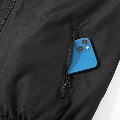 Vista 4 de Chaqueta bomber para hombre, casual, a la moda, ligera, cortavientos al aire libre