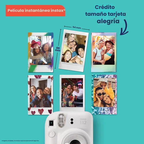 Vista 6 de Fujifilm Cámara instantánea Instax Mini 12 (rosa flor) (renovada)
