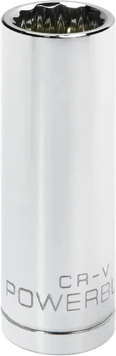 Vista 8 de Powerbuilt 940130 1/2" Dr. 12 Pt. SAE Deep Well Socket, 1/2