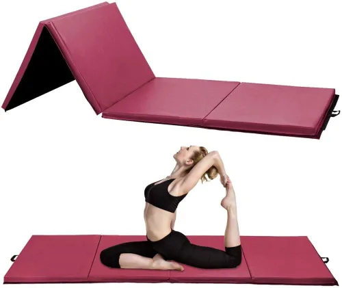 Vista 8 de Esterilla de gimnasia para gimnasia, alfombra de gimnasia, esterilla gruesa de yoga, esterilla para ejercicios aeróbicos, entrenamiento de fitness
