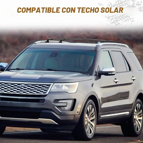 Vista 6 de Barras transversales para techo para Ford Explorer 2016-2019, accesorios de portaequipajes para techo