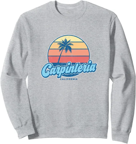 Vista 3 de Vintage Carpinteria California CA Classic 70s Retro Surfer Sweatshirt