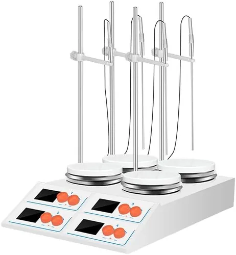 Vista 3 de Multi-position Hot Plate Magnetic Stirrer with Max Capacity 4 * 10L