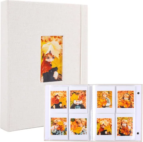 Vista 13 de Polaroid - Álbum de fotos, pequeño libro de imágenes con capacidad para 280 fotos, libro de recuerdos azul para imágenes de 2 x 3 pulgadas, álbum