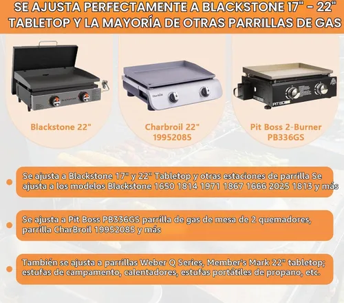 Vista 2 de Manguera adaptadora de propano de 6 pies, convertidor de 1 libra a 20 libras con piezas de repuesto de regulador de gas para kit de conversión
