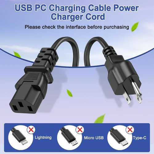 Vista 3 de Digipartspower Cargador de cable de alimentación de CA para ION Pathfinder 4 Altavoz portátil Ipa125
