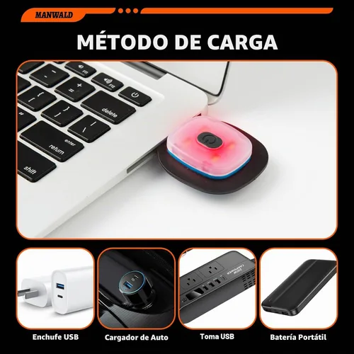 Vista 6 de MANWALD Gorro de LED con luz, gorro con linterna recargable por USB, regalos para Navidad, calcetines de navidad para hombres, Negro, Talla única