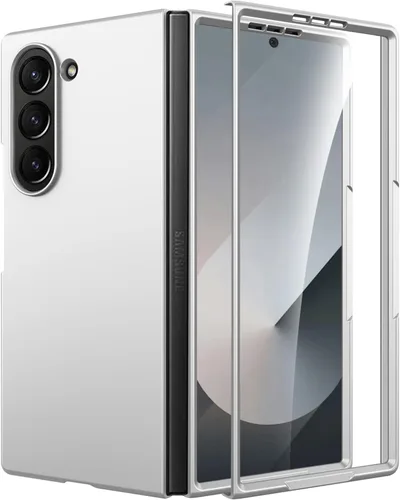 Vista 12 de Miimall Funda para Samsung Galaxy Z Fold 7 con protector de pantalla, funda delgada de grado militar para Galaxy Z Fold 7 antihuellas, a prueba