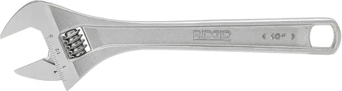 Vista 3 de Ridgid 86912 - Llave ajustable de 10 pulgadas, color plata, pequeña