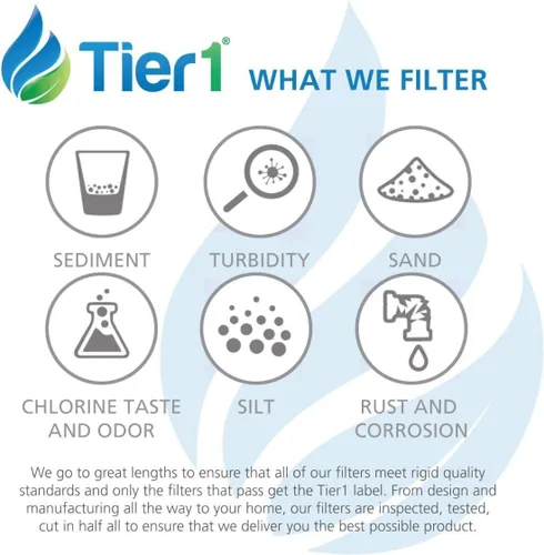 Vista 5 de TIER1 GE FQSLF FQSVF - Filtro de agua de repuesto de instalación debajo del fregadero