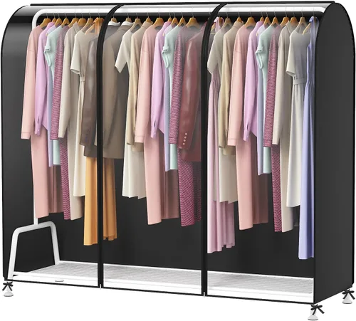 Vista 9 de Zilink Funda para Perchero de Ropa de 43 Pulgadas a Prueba de Polvo Transpirable Funda para Perchero de Ropa Bolsas para Ropa Grandes Protector