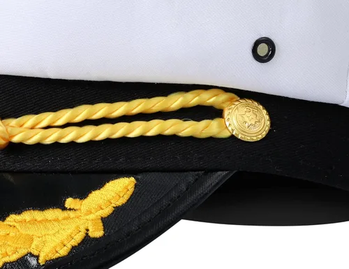 Vista 5 de Funny World Sombrero de capitanes de yate barco marino marinero gorra Almirante