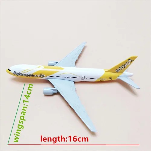 Vista 2 de 1/400 Escala Diecast Singapur 777 Modelo Avión Modelo Airbus Aviación Ciencia Exposición