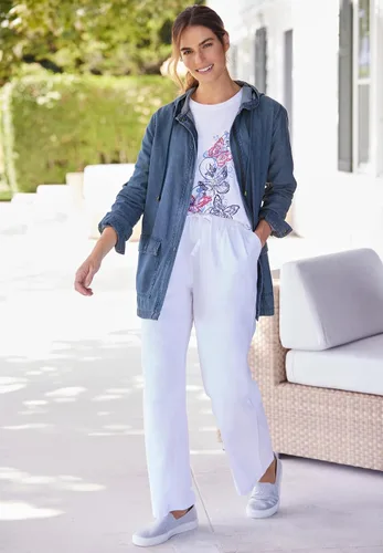 Vista 6 de Woman Within Chaqueta ligera con capucha para mujer, talla grande, Multi