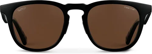 Vista 2 de WearMe Pro WMP Eyewear - Gafas de sol polarizadas deportivas y de golf para hombre: montura redonda, lentes antirreflejos, almohadillas