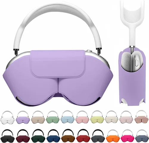 Vista 28 de Maxjoy para Apple Airpods Max Funda inteligente de cubierta, Accesorios de cubierta protectora de cuero PU suave para Airpod Max con modo de sueño