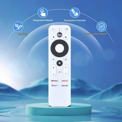 Vista 3 de Nueva voz de repuesto para control remoto Onn TV, compatible con Onn Google 4K Streaming Box, para Android TV 4K UHD Stick 100026240 (no para 4k Pro)