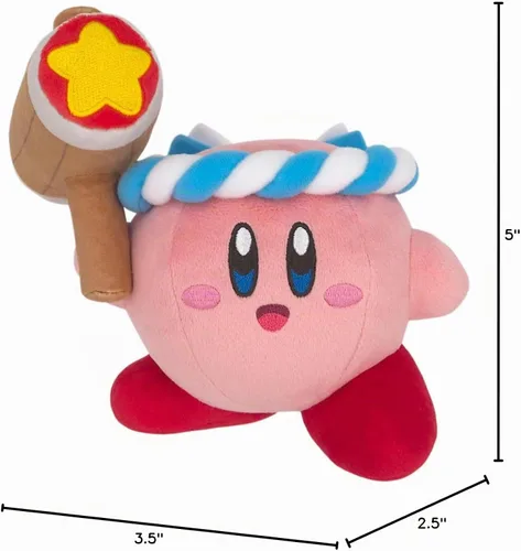 Vista 2 de Little Buddy 1915 Kirby's Dream Land Kirby Hammer - Peluche de 5 pulgadas