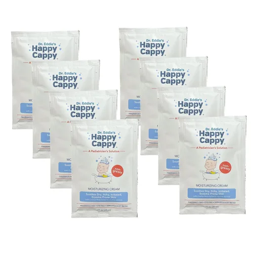 Vista 8 de Crema hidratante Happy Cappy – Crema para bebés con tendencia al eccema, loción para piel seca para bebés, niños pequeños y niños, formulada por
