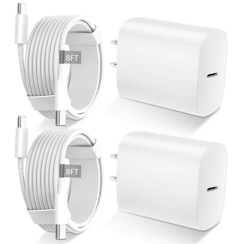 Vista 10 de Cargador para iPhone 16 15 Pro Max de carga rápida, bloque de carga USB C de 20 W para iPhone 16 15 con cable de carga tipo C de 3 metros