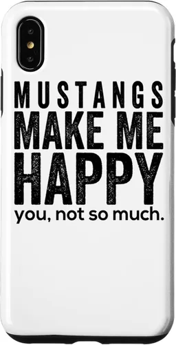 Vista 10 de Funda de regalo para iPhone 13 Pro Mustangs make me happy you not so much funny Horse