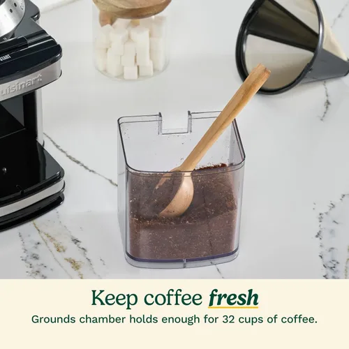 Vista 7 de Cuisinart Molinillo de café, molinillo de café eléctrico automático de un solo toque con fresas y selector de molienda de 18 posiciones, selector