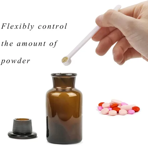 Vista 5 de Micro cucharaditas de Penta Angel 12 cucharas medidoras pequeñas, mini cucharas de plástico, herramientas de medición para cosméticos, medicamentos