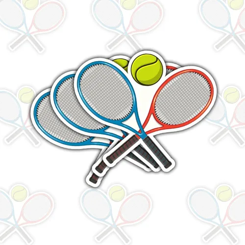 Vista 9 de Juego de calcomanías de tenis de pádel (10 unidades, 3 pulgadas), regalo para padres, amigos, hermanos, hermanas, jugadores de pádel, amantes