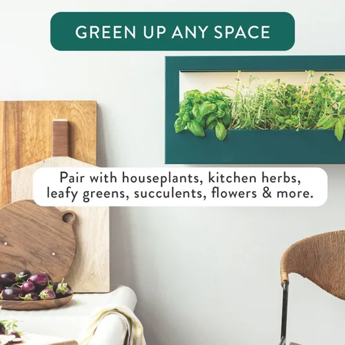 Vista 6 de Modern Sprout Smart Landscape Growframe - Soporte para plantas montado en la pared con luz LED de cultivo - Control inteligente por aplicación