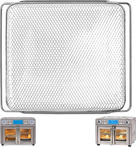 Vista 9 de Canasta de reemplazo para horno de aire frito de zona dual Emeril Lagasse 360 25 QT horno de aire frito tostador de convección de malla de acero