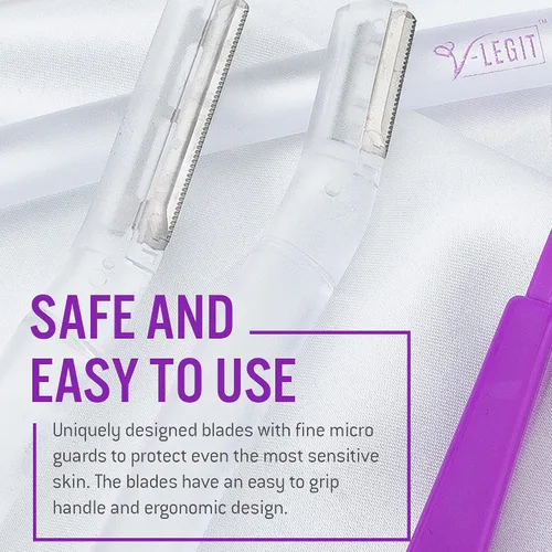 Vista 4 de Dermaplaning Tools - Maquinilla de afeitar facial exfoliante Dermaplane para mujeres y hombres afeitadora para exfoliar refrescar la piel Peach Fuzz