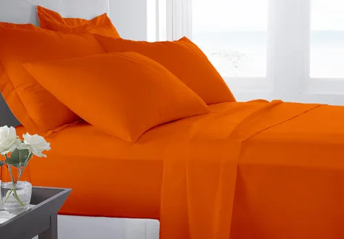 Vista 6 de Juego de ropa de cama de lujo de 4 piezas, 800 hilos, 100% algodón ultra suave, color negro, juego de ropa de cama transpirable de algodón de fibra