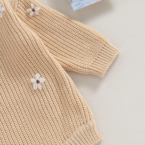 Vista 6 de Douhoow Suéter de punto para bebé, sudadera de punto para bebé, niña, niño, sudadera para otoño e invierno