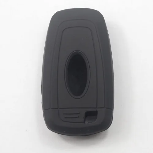 Vista 4 de 2 fundas de silicona de goma negra con 4 botones para llavero inteligente sin llave compatible con Ford Edge Bronco Ranger Escape Explorer Maverick