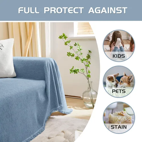 Vista 7 de Funda para Sofá Fundas de Sofá para Sofá de 3 Cojines Fundas de Sofá de Felpilla Gruesa Fundas de Cojines de Sofá para Loveseat Sofá Seccional