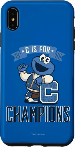 Vista 11 de iPhone 16 Sesame Street Cookie Monster C es para Champions Case