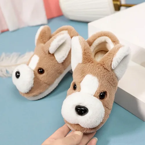 Vista 3 de Pantuflas cálidas para el hogar para niñas y niños, para el invierno, para interiores y exteriores, zapatos de boda para niños pequeños