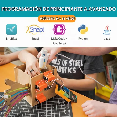Vista 4 de BirdBrain Technologies Kit prémium de Hummingbird Bit I Robótica para niños