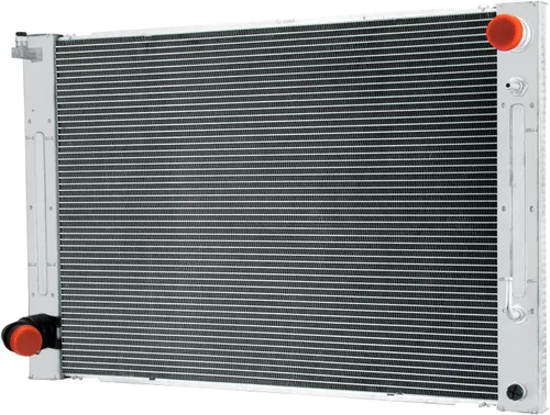 Vista 4 de Radiador y condensador de aluminio de alto rendimiento compatible con Infiniti G37 Sedan 13-17 Nissan 370Z 2009-2013, incluye condensador