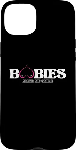 Vista 8 de iPhone 11 Funny Boobies Make Me Smiles Funda de humor para adultos