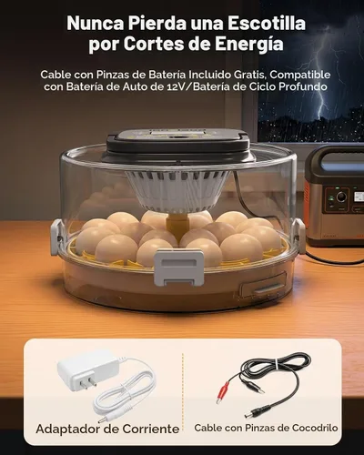 Vista 6 de 18 Egg Incubator for Hatching Eggs with Humidity & Temperature Control