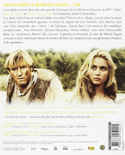 Vista 2 de Jean de Florette / Manon of the Spring ( Jean de Florette / Manon des sources ) [ Blu-Ray, Reg.A/B/C Import - France ]
