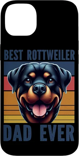 Vista 15 de Rottweiler Dad Rottie Father Dog Parent Father's Day Retro Case for iPhone 16