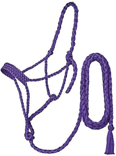 Vista 6 de Tough 1 Mule Tape Halter con plomo de 10 pies