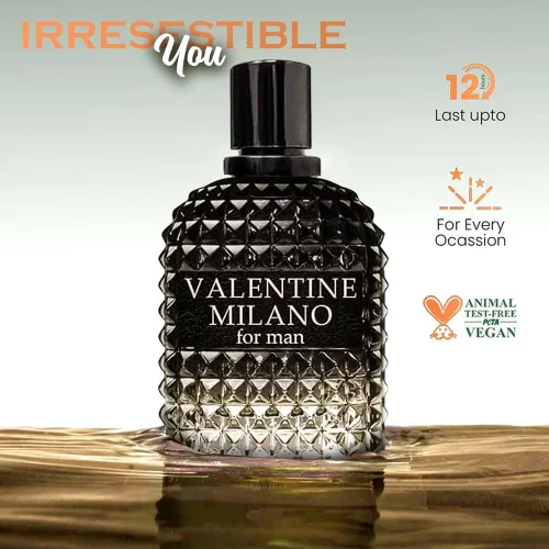 Vista 2 de Valentine Milano & Fire Cologne - Fragancia para hombres, fragancia Eau De Toilette para hombres, maravilloso regalo, aroma masculino para todo tipo
