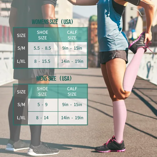 Vista 86 de Paquete de 3 pares de calcetines de compresión médica para mejorar la circulación de mujeres y hombres, para correr, hacer deporte y amamantar